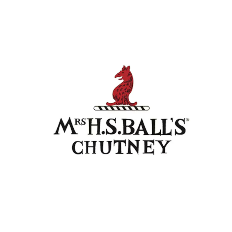 The logo for Mrs H.S. Balls Chutney